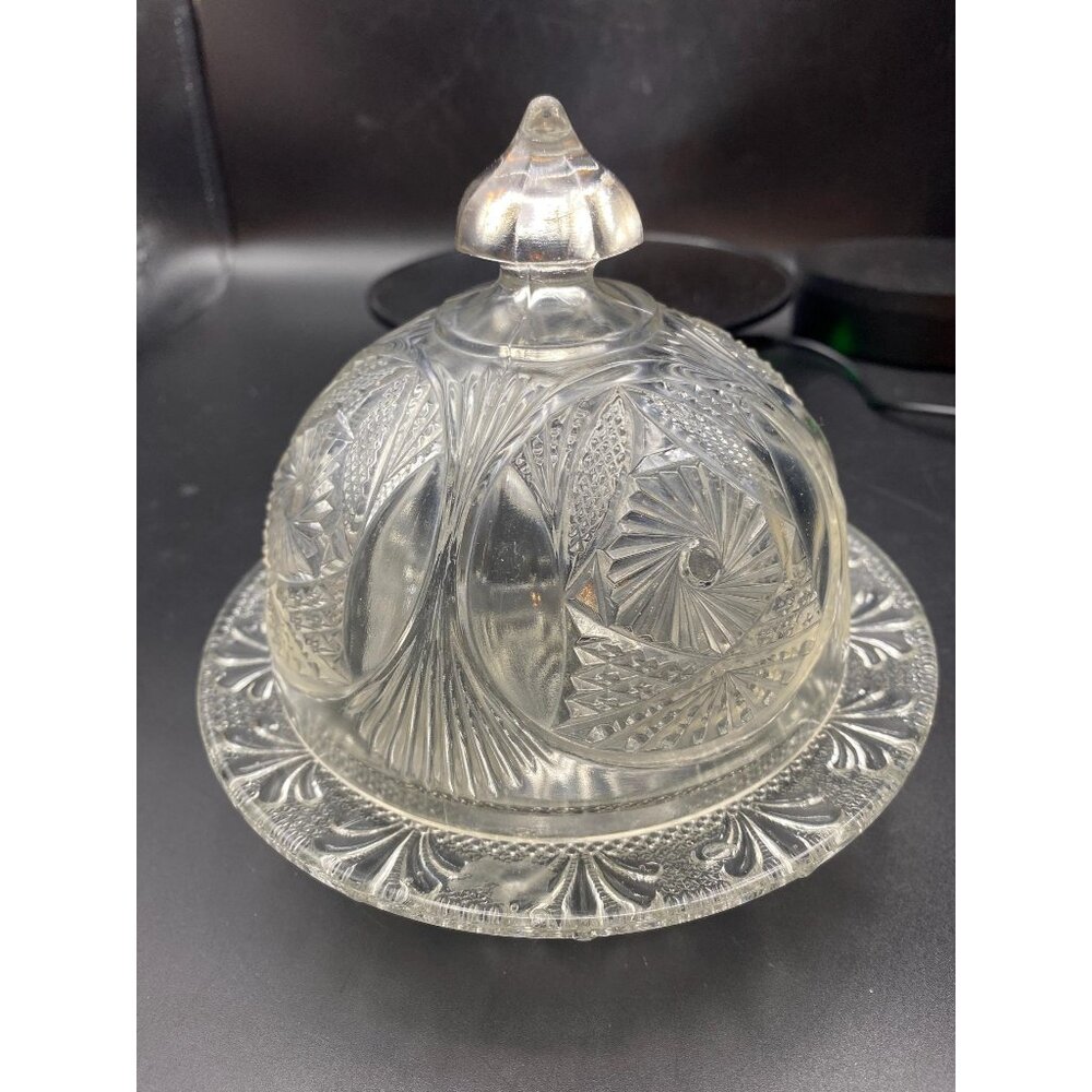 Thistle Pattern by LG Wright Domed Butter